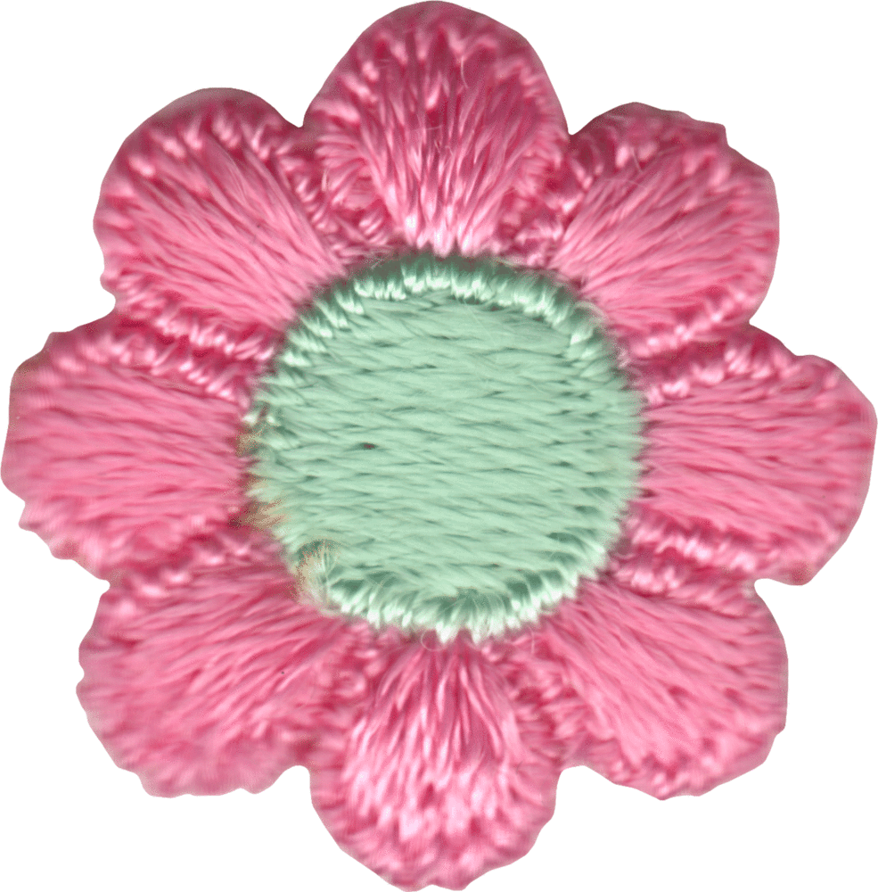 Square Deal Patch - Daisy Flower (Pink)