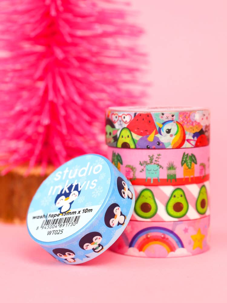 Studio Inktvis - Washi Tape Kawaii Unicorn, Yoda, etc.