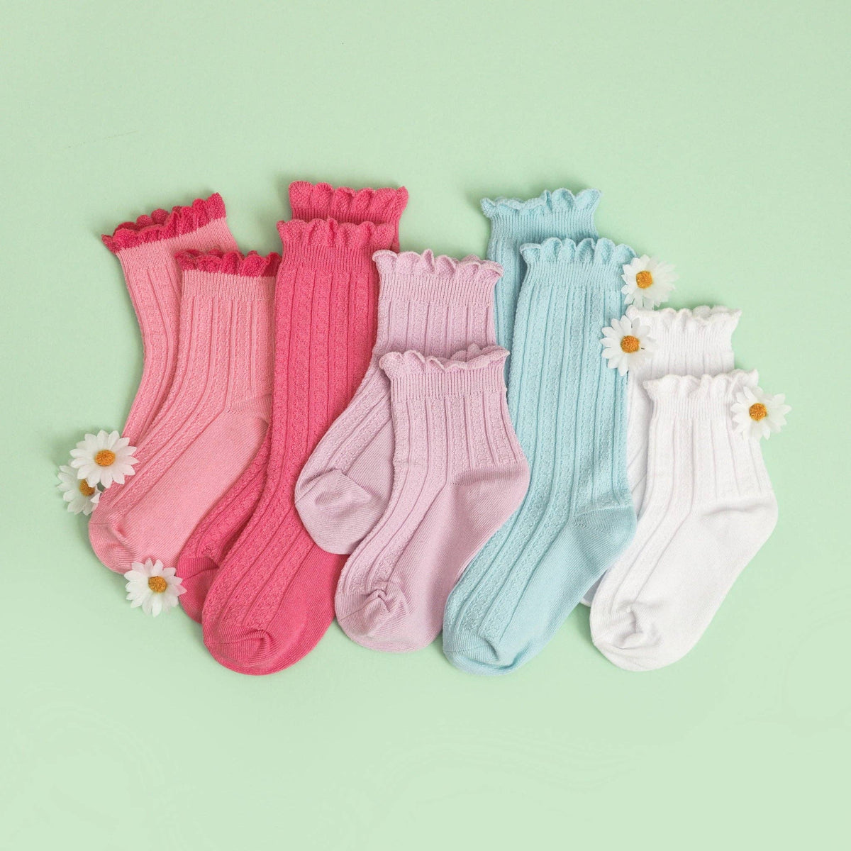 Little Stocking Co. Frill Knee High Socks - Taffy