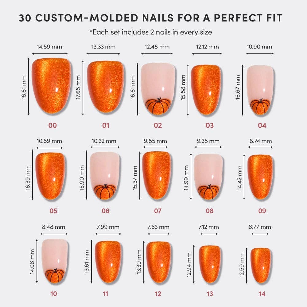 Glamnetic Press On Nails - Pumpkin Patch