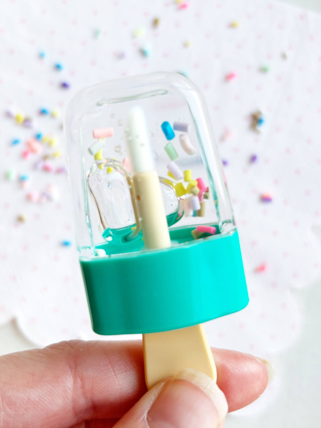 Live Sweet Lip Gloss - Teal Sprinkles Popsicle