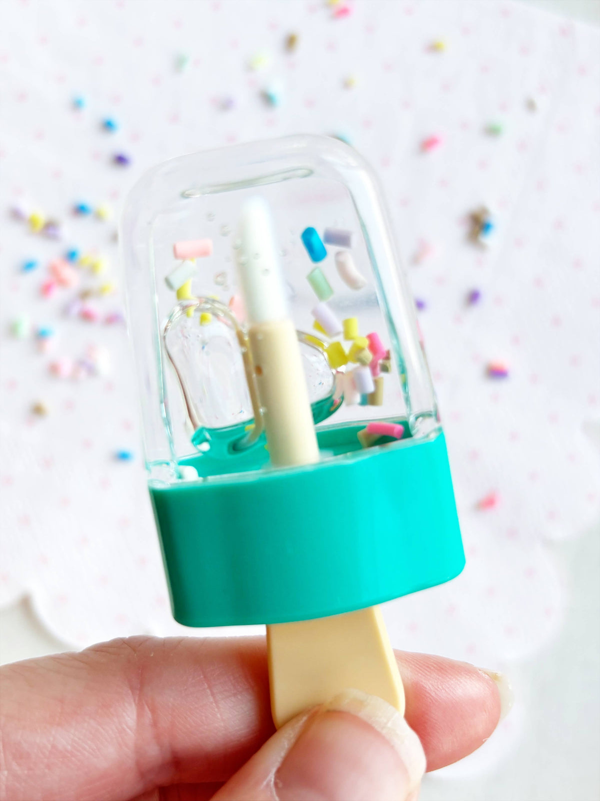 Live Sweet Lip Gloss - Teal Sprinkles Popsicle