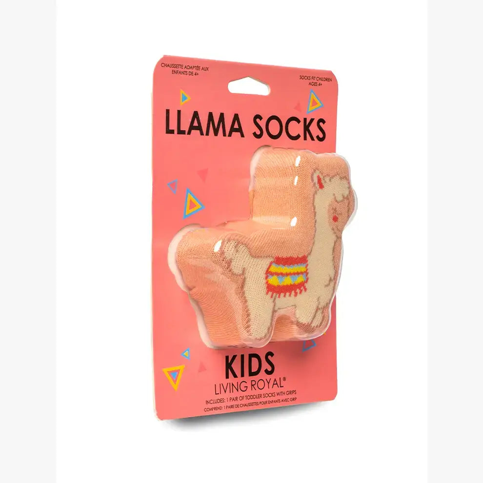 Living Royal 3D Packaged Crew Socks - Llama Love