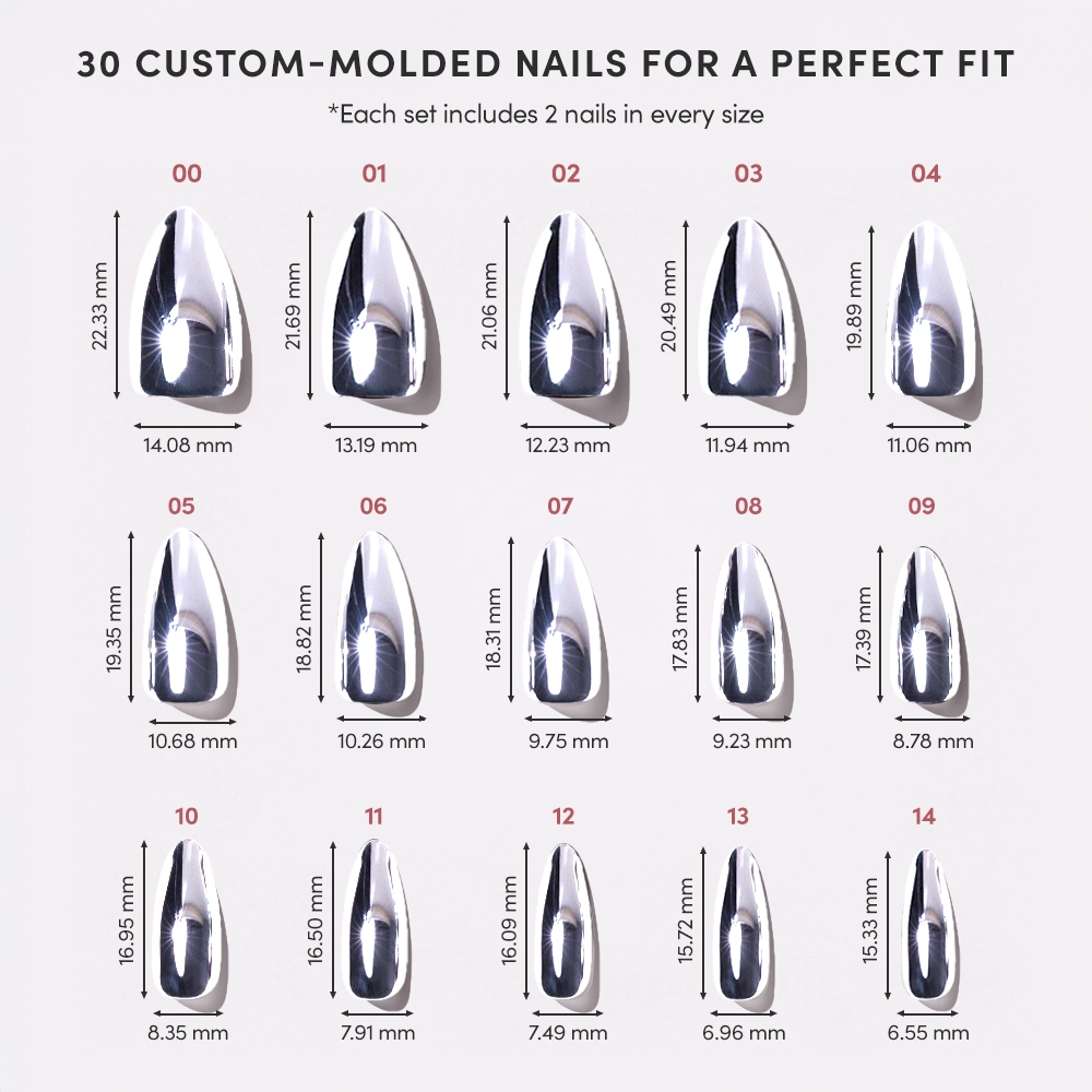 Glamnetic Press On Nails - Platinum