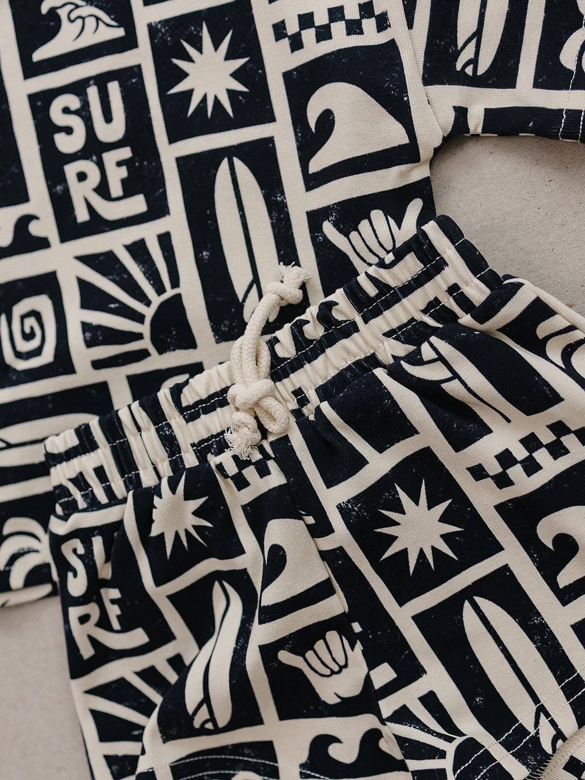 Lucky Panda Kids Shorts Set - Coastal Club