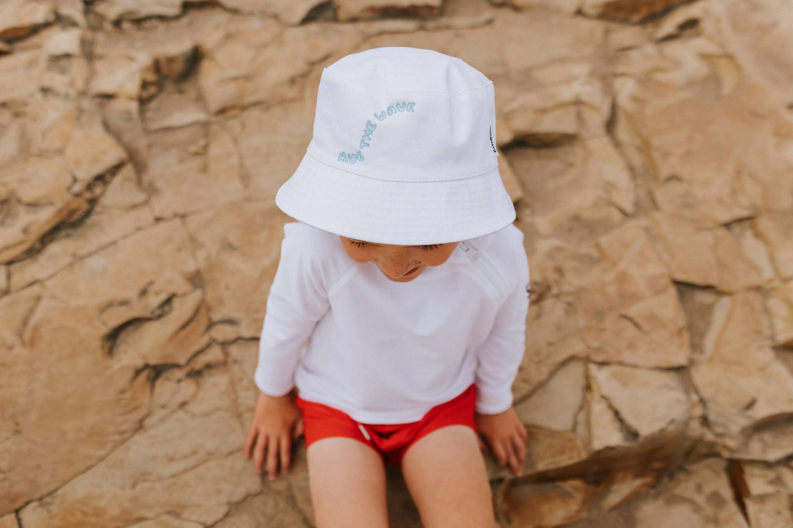 Sunguard - Kai Kids Bucket Hat - White Wave