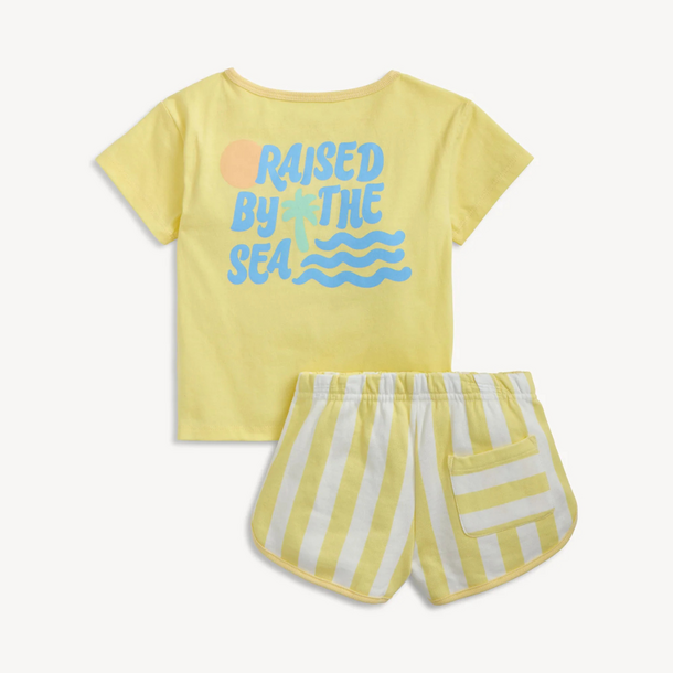 Magnetic Me Short Sleeve Tee + Shorts Set - By The Sea